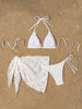 🌴 Bikini Marbella White – Koronkowy zestaw z boho akcentem 🌴